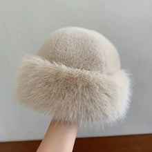 Load image into Gallery viewer, Hot Sale Fur Hat Women Warm Snow Ski Cap Female Faux Fox Fur Thick Warm Winter Hat Lady Windproof Russian Hat Ear Warmer Bonnet
