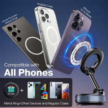 Load image into Gallery viewer, 360° Foldable Vacuum Magnetic Phone Holder, Magnetic Car Phone Mount, Hands-Free Suction Cup Phone Holder for Smooth Surface
