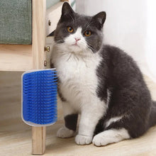 Load image into Gallery viewer, Cat Corner Brush Comb Massager with Catnip – Self-Grooming Wall Arch Scratcher &amp; Hair Removal Tool for Cats
