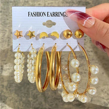 Load image into Gallery viewer, Gold Butterfly &amp; Heart Dangle Earrings Set – Acrylic Drop Jewelry for Women

