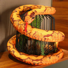 Load image into Gallery viewer, Artificial Python Plush Toy – Long Snake Soft Plush Home Decor
