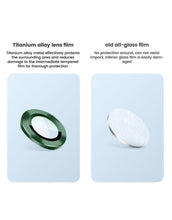 Load image into Gallery viewer, HD Camera Lens Protector 9H Hardness Anti-Scratch Camera Protector For iPhone 13 14 12 Pro Max Titanium Alloy Camera Protector for iPhone 12 13 Mini Camera Protector Lens Protection Glass Suit
