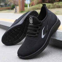 Load image into Gallery viewer, Men&#39;s Fashionable Solid Woven Knitted Running Shoes - Lightweight, Breathable, Non-Slip - Perfect Sports Shoes for Out - Lightweight, Breathable, Anti-Slip
