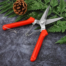 Load image into Gallery viewer, 190mm Straight Head Pruning Shears Non-slip HandleStainless Steel Outils Manuels Household Bonsai Garden Scissors Pruing Shear

