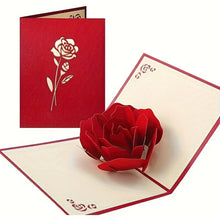 Load image into Gallery viewer, 3D Pop-Up Happy Birthday Rose Card - Perfect for Anniversaries, Mother's Day, Weddings - Greeting Women,Youngsters with Envelope
