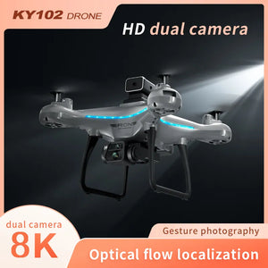 Lenovo Drone KY102 8K Dual-Camera HD Aerial Photography  360°Obstacle Avoidance Optical Flow Four-Axis Remote Control Aircraft