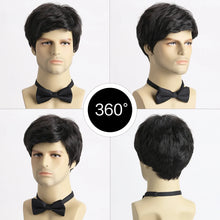 Load image into Gallery viewer, Short  Natural Curly Hair For Male Young Men Heat Resistant Fiber Synthetic Wigs
