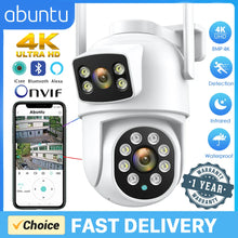 Load image into Gallery viewer, 8MP 4K Outdoor Wifi Security Camera Dual Lens Dual Screens Video Surveillance Camera Home Smart Human Detection ICSEE APP
