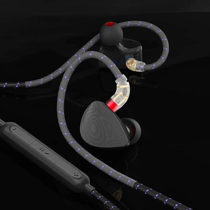 CVJ Night Elf Dual-Channel 3 Dynamic Driver In-Ear Wired HIFI Headphones High-Quality Earbuds with Microphone 3.5mm