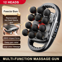 Load image into Gallery viewer, Fascia Gun 12/8 Heads Electric Massage Gun Muscle Relaxation High Frequency Back Massage Deep Tissue Muscle Fascia Massage Gun
