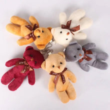 Load image into Gallery viewer, 12Pcs/Lot Soft Stuffed Bear Plush Toys Mini Teddy Bear Dolls Toy Small Gift Party Wedding Keychain Bag Pendant Teddy Key Chain
