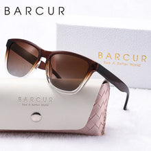 Load image into Gallery viewer, BARCUR Fashion Energetic Polarized Sunglasses for Women – Transparent Lightweight PC Frame Oval UV400 Protection Ladies Holiday Sun Glasses with Stylish Mirror Lens and Elegant White Gift Box – Perfect for Travel Beach &amp; Summer Outings
