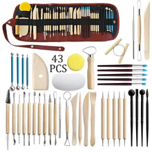 Load image into Gallery viewer, Pottery Clay Sculpting Tools Kit - 8-61 Pcs for Carving, Shaping &amp; Modeling
