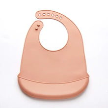 Load image into Gallery viewer, Baby Bib Adjustable Waterproof Bibs Babies Soft Edible Silicone Newborn Saliva Dripping Towel Drooling Children Scarf BPA Free
