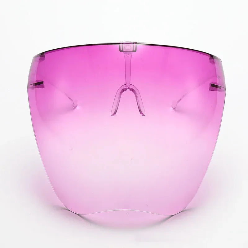 Full Face Sunglasses Mask Women Men Protective Faceshield Glasses Goggles Covered Spherical Lens Anti-Spray Cycling Sunglasses