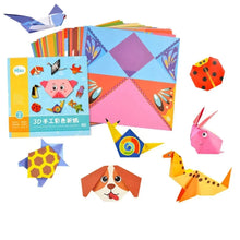 Load image into Gallery viewer, Cartoon Animal Origami &amp; Paper Cutting Book - Educational Craft Toy for Kids
