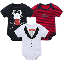 Load image into Gallery viewer, 3/6 PCS Baby Cotton Bodysuits Set Short Sleeve Summer Outfits for Newborn Boys &amp; Girls 0–12 Months

