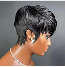 Load image into Gallery viewer, Short Wig For Women Human Hair Wigs Pixie Cut Wig Real Human Hair Machine Made Pixie Wigs Short Layered Haircut Straight Wigs
