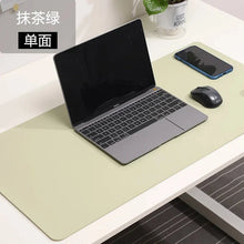 Load image into Gallery viewer, Large White PU Leather Mouse Pad – Waterproof Non-Slip Gaming Desk Mat for Keyboard &amp; Computer Setup
