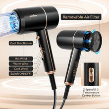 Load image into Gallery viewer, Sejoy 1800W Electric Hair Dryer 110v Hair Dryer Personal Hair Care Styling Negative Ion Tool Constant Anion Hair Dryers
