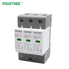 Load image into Gallery viewer, AC SPD Surge Protection 2P 3P 4P 10〜20KA/20〜40KA /30KA〜60KA House Lightning  Protector Low-Voltage Arrester Protective Device
