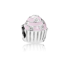 Load image into Gallery viewer, New Fashion Charm Original Pink Flower Backpack Balloon Beads Suitable for the original Pandora Women&#39;s Bracelet Jewelry Gift
