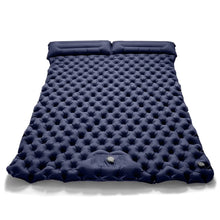 Load image into Gallery viewer, Double Inflatable Camping Mattress – Ultralight Folding Sleeping Pad with Built-in Pump
