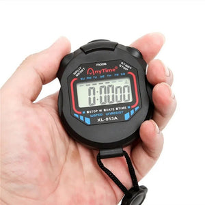 Classic Waterproof Digital Professional Handheld LCD Handheld Sports Stopwatch Timer Stop Watch With String For Sports