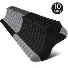Load image into Gallery viewer, 10 Pairs Breathable Low-Cut Socks – Sweat-Absorbing, Odor-Proof for Outdoor Activities
