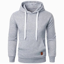 Load image into Gallery viewer, Men’s Casual Lightweight Hoodie – Solid Color Drawstring Pullover Sweatshirt for Streetwear &amp; Outdoor Style
