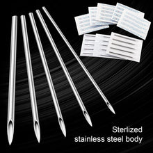 Load image into Gallery viewer, Disposable Sterile Body Piercing Needles 12G 14G 16G 18G 20G Medical Tattoo Needle for Navel Nipple Lip Ring Kit Surgical Tools
