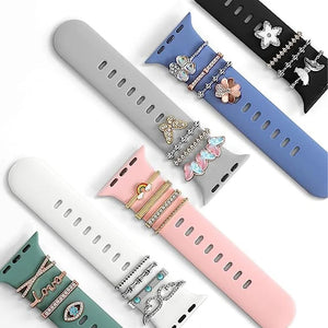 Decoration For Apple watch band 8 6 7 4 se 42mm Diamond Jewelry ring Accessories samsung/Huawei wristband 20/22mm watch strap