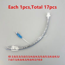 Load image into Gallery viewer, Endotracheal Tube with Cuff Disposable Sterilized Tracheal Tube for Veterinary Medical Consumables ID 2.0-10mm
