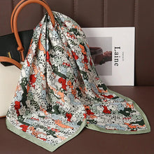 Load image into Gallery viewer, Luxury Satin Silk Square Scarf – Shawl, Hijab &amp; Fashion Wrap 2023
