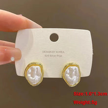 Load image into Gallery viewer, White Flower &amp; Butterfly Dangle Earrings – Acrylic Pearl Heart Jewelry
