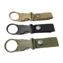 Load image into Gallery viewer, Webbing Buckle Hook Water Bottle Holder Clip Outdoor Nylon EDC Climb Carabiner Belt Backpack Hanger Camp Carabiner Belt Clip
