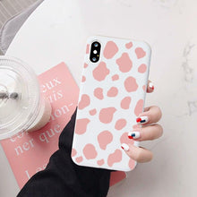 Load image into Gallery viewer, Slim Fit  Lightweight Black White  Print Silicone Case For iPhone 11 Pro 7 8 Plus X XR XS Max iphone 11 Cell Phone Case Cover White Black Pattern Print Silicone Unisex Case
