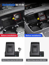 Load image into Gallery viewer, Car QI Wireless Charging Charger Mobile Phone Fast Charging Plate for Mercedes Benz W213 E-Class E200 E300 E260 2022
