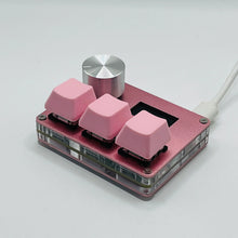 Load image into Gallery viewer, O3C SayoDevice OSU O3C Rapid Trigger Hall Switches Magnetic Pink Switches Keyboard With Knob Screen Copy Paste Shotcut

