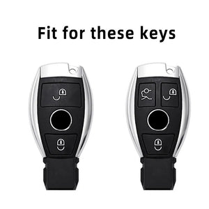 2/3 Buttons For Mercedes Benz A B G R Class GLA GLK W176 W204 W251 W463 Soft TPU Car Remote Key Case Cover Shell Fob Accessories