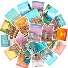 Load image into Gallery viewer, 25PCS Travel City Landscape Waterproof Graffiti Sticker For Kids DIY Luggage Laptop Phone kateboard Motorcycle Gift Toy Decal
