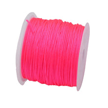 Load image into Gallery viewer, 50 Yards 0.8mm Braided Nylon Cord – Durable Satin String for Jewelry Making, Beading, Macrame, Chinese Knot &amp; DIY Crafts
