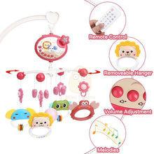 Load image into Gallery viewer, Baby Crib Mobile Rotating Musical Projector Night Light
