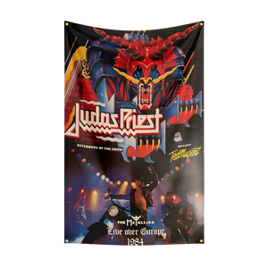 3x5 Ft J-Judas P-Priest Heavy Rock Band Flag Polyester Digital Printing Banner for Bedroom Wall Art Out Door Tapestry Decoration