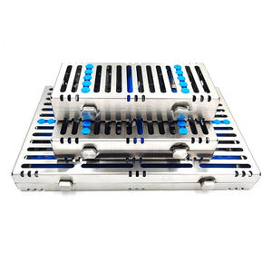 Dental Sterilization Rack Surgical Autoclavable Sterilization Box Dental Cassette File Burs Disinfection Tray Dentist Tools