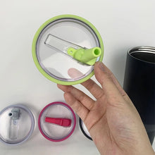 Load image into Gallery viewer, 40 Oz Tumbler Flip Straw Lid Replacement Fit For Stanley Quencher, Spill Proof Splash Resistant Tumbler Lids,Reusable Straw Cap
