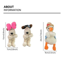 Load image into Gallery viewer, Kawaii Plush Puppy Clutch Decoration – Cute Dog Car Wiper &amp; Turn Signal Switch Ornament with Bowknot | Auto Interior Accessories
