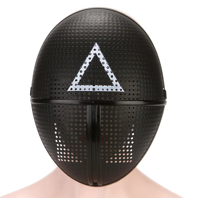 Korean Cosplay TV Disguise Mask Square Circle Triangle full face mask for HALLOWEEN Party Role Play Outfit