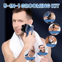 Load image into Gallery viewer, 5 in 1 Electric Head Shaver for Bald Men 7D Floating Cutter Beard Trimmer Clipper Waterproof Shaving Men Grooming Kit
