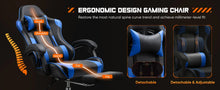 Load image into Gallery viewer, JHK Ergonomic Racing Gaming Chair Adjustable Swivel PU Leather with Headrest and Lumbar Support For Office Computer Living Room
